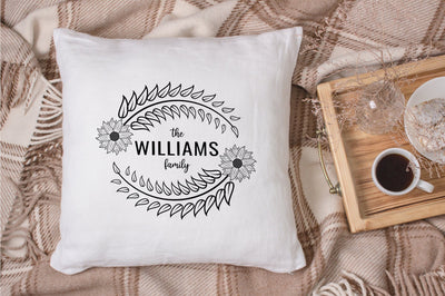 Family Monogram with Blank Space SVG futivesvg 