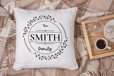 Family Monogram with Blank Space SVG futivesvg 