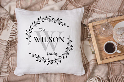 Family Monogram with Blank Space SVG futivesvg 