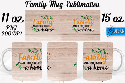 Family Mug Sublimation | Coffee 11 Oz | 15 Oz Mug Sublimation Sublimation Fly Design 