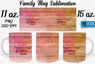 Family Mug Sublimation | Coffee 11 Oz | 15 Oz Mug Sublimation Sublimation Fly Design 