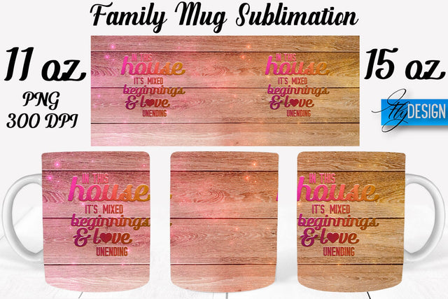 Family Mug Sublimation | Coffee 11 Oz | 15 Oz Mug Sublimation Sublimation Fly Design 