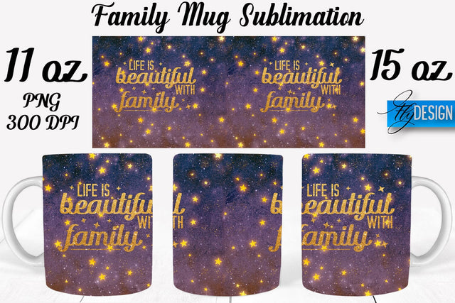 Family Mug Sublimation | Coffee 11 Oz | 15 Oz Mug Sublimation Sublimation Fly Design 