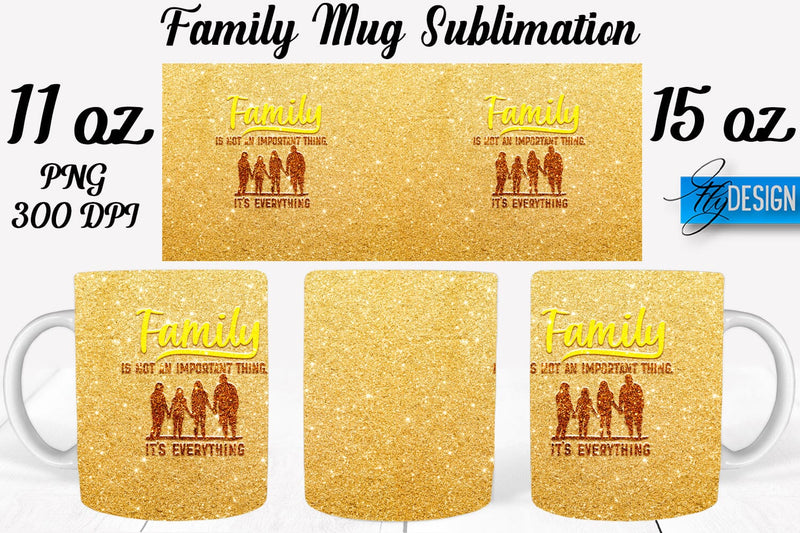 Family Mug Sublimation | Coffee 11 Oz | 15 Oz Mug Sublimation Sublimation Fly Design 