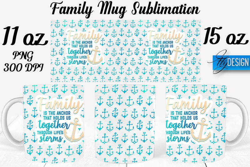 Family Mug Sublimation | Coffee 11 Oz | 15 Oz Mug Sublimation Sublimation Fly Design 