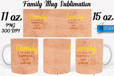 Family Mug Sublimation | Coffee 11 Oz | 15 Oz Mug Sublimation Sublimation Fly Design 