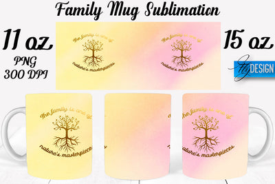 Family Mug Sublimation | Coffee 11 Oz | 15 Oz Mug Sublimation Sublimation Fly Design 