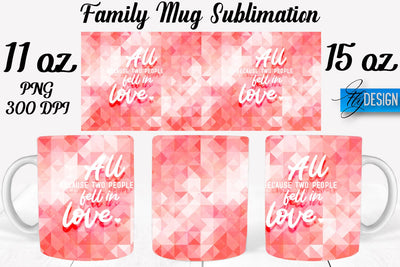Family Mug Sublimation | Coffee 11 Oz | 15 Oz Mug Sublimation Sublimation Fly Design 