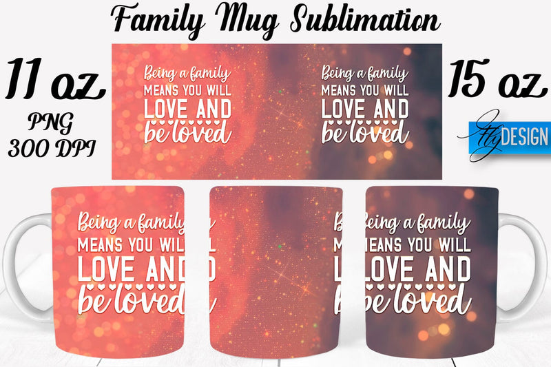 Family Mug Sublimation | Coffee 11 Oz | 15 Oz Mug Sublimation Sublimation Fly Design 