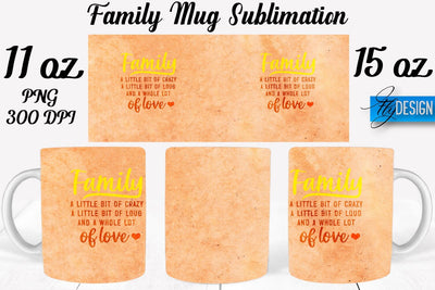 Family Mug Sublimation | Coffee 11 Oz | 15 Oz Mug Sublimation Sublimation Fly Design 