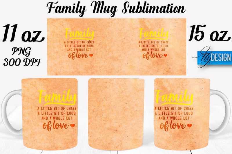 Family Mug Sublimation | Coffee 11 Oz | 15 Oz Mug Sublimation Sublimation Fly Design 