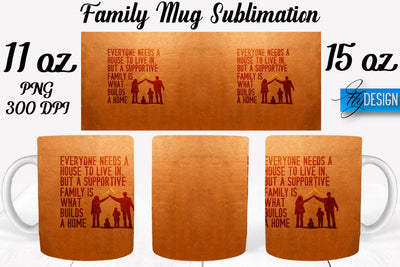 Family Mug Sublimation | Coffee 11 Oz | 15 Oz Mug Sublimation Sublimation Fly Design 