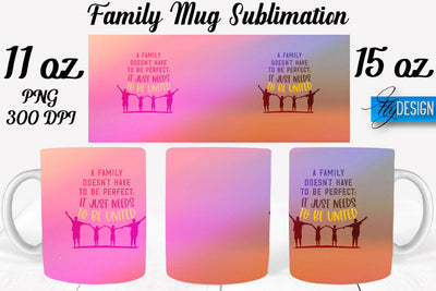 Family Mug Sublimation | Coffee 11 Oz | 15 Oz Mug Sublimation Sublimation Fly Design 