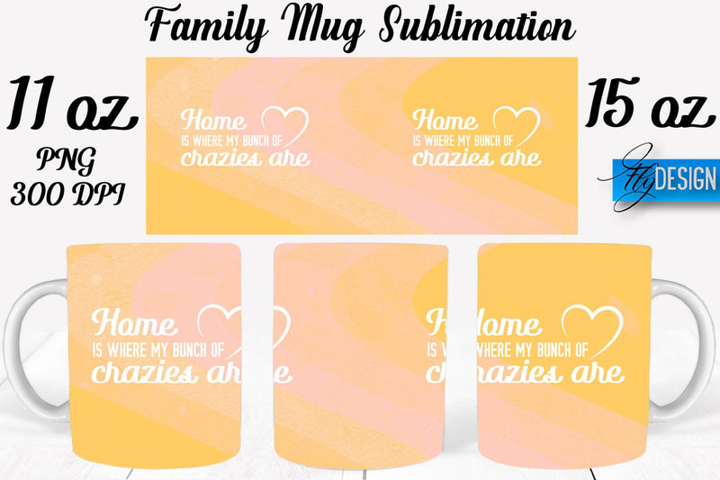 Family Mug Sublimation | Coffee 11 Oz | 15 Oz Mug Sublimation Sublimation Fly Design 