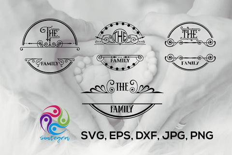 Family Name Monogram Bundle Svg SVG Sintegra 