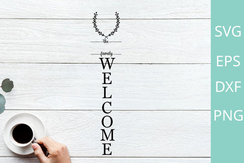 Family Name Monogram Front Porch Sign SVG cut files SVG Chamsae Studio 