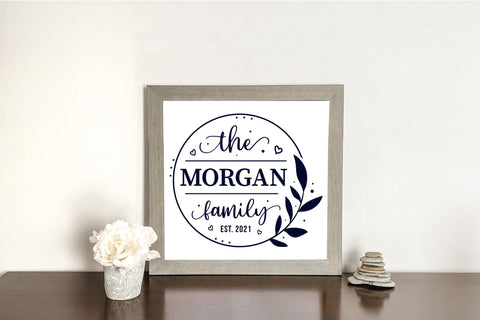 Family Name Monogram SVG, Family Sign SVG SVG CraftLabSVG 
