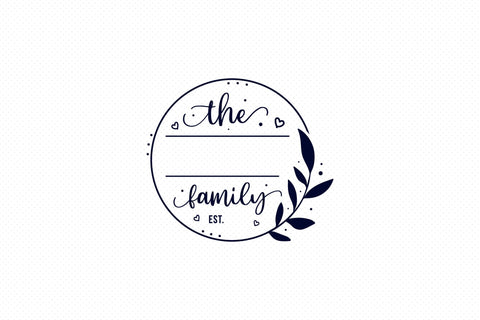 Family Name Monogram SVG, Family Sign SVG SVG CraftLabSVG 