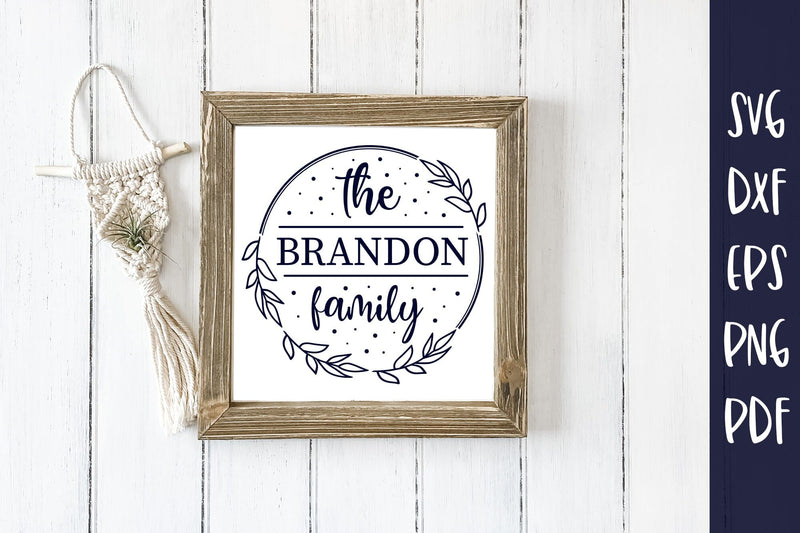 Family Name Monogram SVG | Monogram SVG SVG CraftLabSVG 