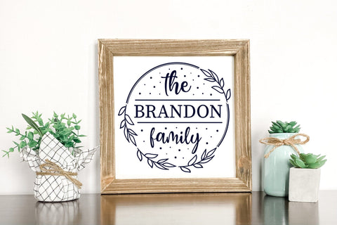 Family Name Monogram SVG | Monogram SVG SVG CraftLabSVG 