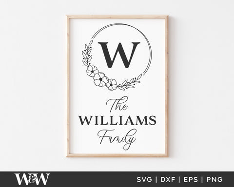 Family Name Sign SVG Bundle | Customizable Family Sign Bundle SVG Wood And Walt 