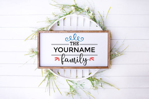 Family Name Split SVG SVG Designed by Geeks 