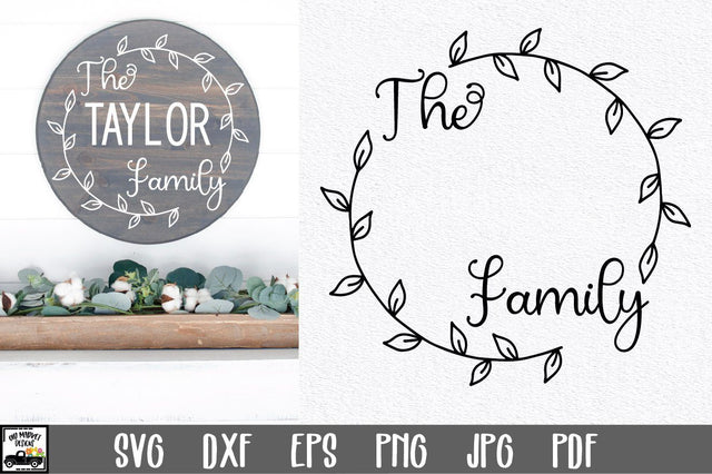 Family Name SVG File | Family Monogram Sign SVG File SVG Old Market 