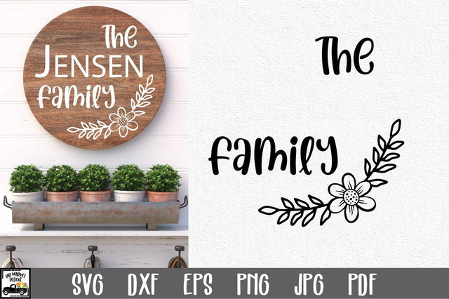 Family Name SVG File | Family Monogram Sign SVG File SVG Old Market 
