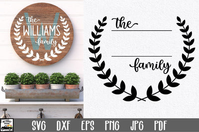 Family Name SVG File | Family Monogram Sign SVG File SVG Old Market 
