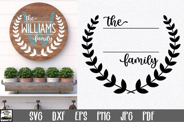 Family Name SVG File | Family Monogram Sign SVG File SVG Old Market 