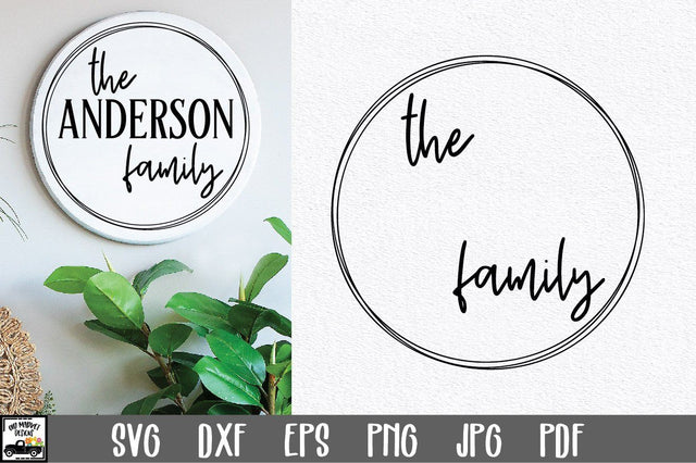 Family Name SVG File | Family Monogram Sign SVG File SVG Old Market 