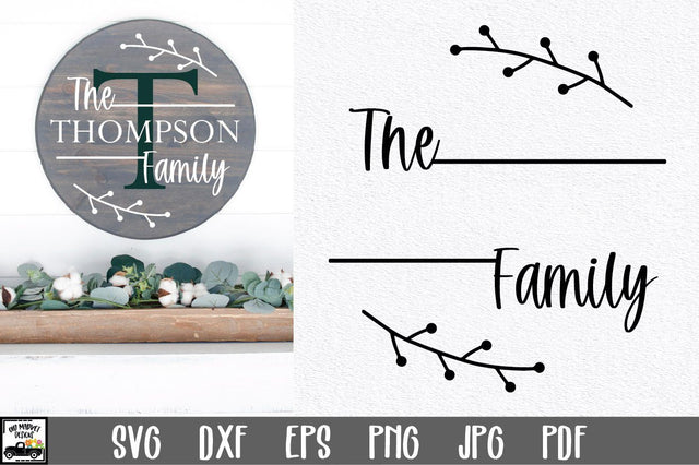 Family Name SVG File | Family Monogram Sign SVG File SVG Old Market 