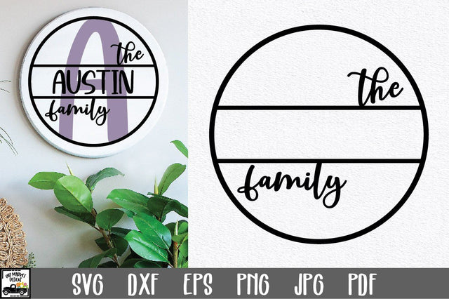 Family Name SVG File | Family Monogram Sign SVG File SVG Old Market 