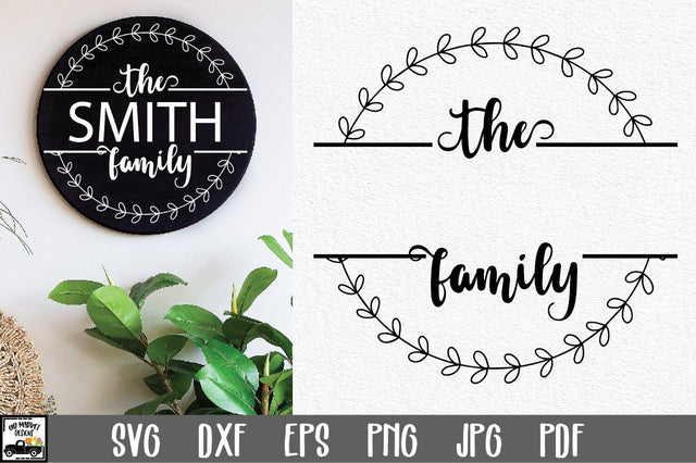 Family Name SVG File | Family Monogram Sign SVG File SVG Old Market 
