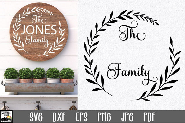 Family Name SVG File | Family Monogram Sign SVG File SVG Old Market 