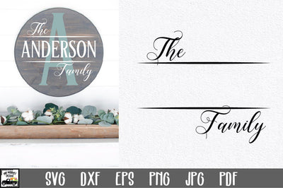 Family Name SVG File | Family Monogram Sign SVG File SVG Old Market 