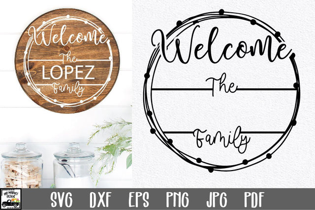 Family Name SVG File | Family Monogram Sign SVG File SVG Old Market 