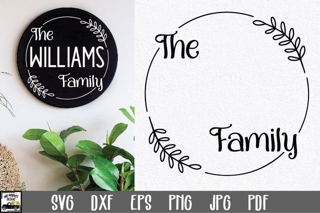 Family Name SVG File | Family Monogram Sign SVG File SVG Old Market 