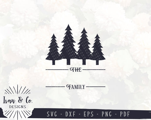 Family Name SVG Files | Last Name | Christmas | Christmas Tree SVG (893850679) SVG Ivan & Co. Designs 