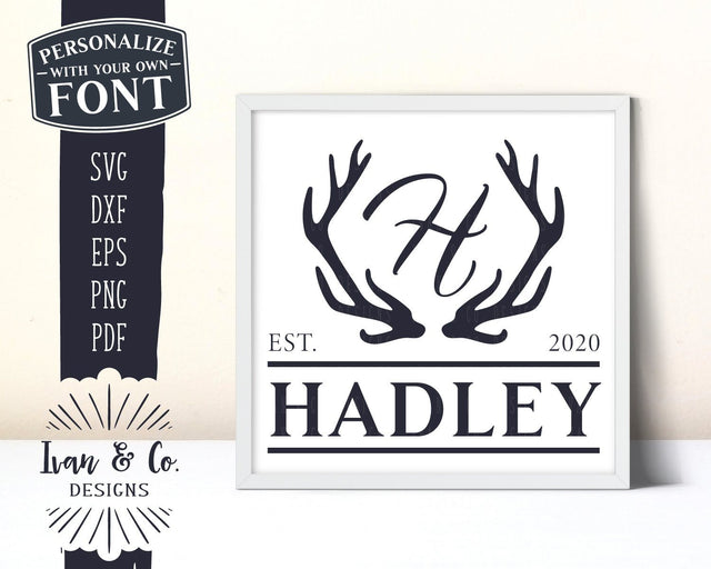 Family Name SVG Files | Last Name | Family Est | Christmas | Reindeer SVG (870200460) SVG Ivan & Co. Designs 