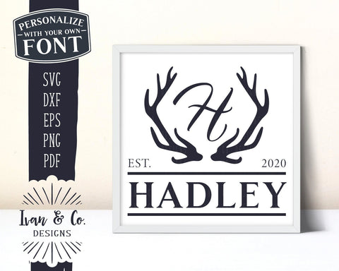 Family Name SVG Files | Last Name | Family Est | Christmas | Reindeer SVG (870200460) SVG Ivan & Co. Designs 