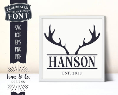 Family Name SVG Files | Last Name | Family Est | Christmas | Reindeer SVG (893707311) SVG Ivan & Co. Designs 