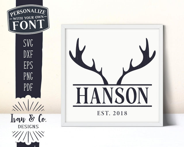 Family Name SVG Files | Last Name | Family Est | Christmas | Reindeer SVG (893707311) SVG Ivan & Co. Designs 