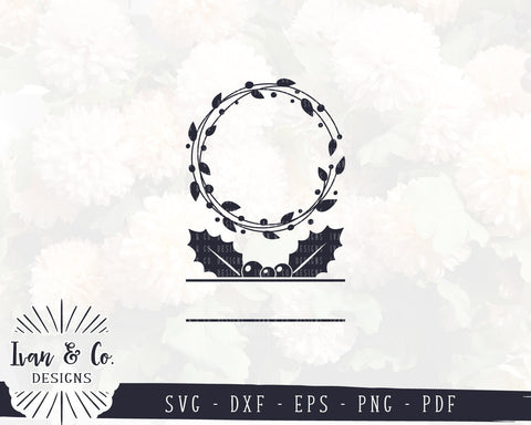 Family Name SVG Files | Last Name | Family Est | Christmas Wreath | Holly SVG (870568902) SVG Ivan & Co. Designs 