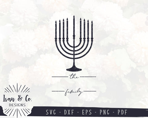 Family Name SVG Files | Last Name | Happy Hanukkah | Hanukkah SVG (894875001) SVG Ivan & Co. Designs 
