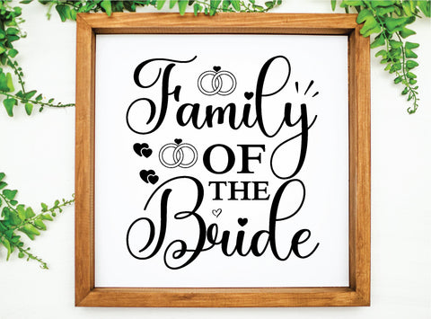 family of the bride SVG SVG buydesign 
