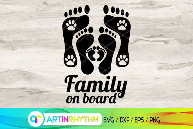 family on board svg, car svg, car decal SVG Artinrhythm shop 
