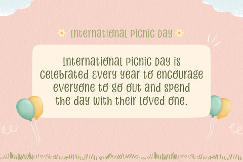 Family Picnic - a Fun Font Font nhfonts 
