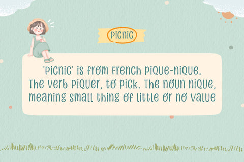Family Picnic - a Fun Font Font nhfonts 
