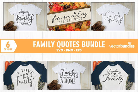 Family quote bundle svg SVG vectorbundles 